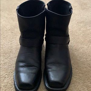 Harley Davidson-men’s black leather boots